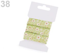 Bavlněná stuha s potiskem 1karta 16 mm/3m