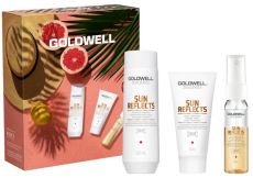 Goldwell Dualsenses Sun Reflects Travel Set - Sluneční šampon 100 ml + maska 50 ml + sluneční sprej 30 ml Dárková sada