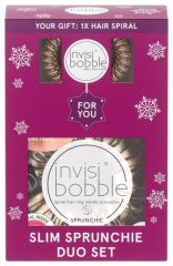Invisibobble You're golden Set - invisibobble Sprunchie Slim True Golden 2x + invisibobble Slim Stay Gold 1x Dárková sada
