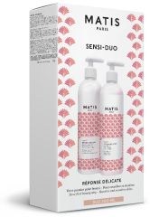 Matis Réponse Délicate Sensitive Duo Set - Odličovací mléko 400 ml + pleťové tonikum 400 ml Dárková sada