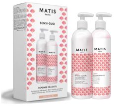 Matis Réponse Délicate Sensitive Duo Set - Odličovací mléko 400 ml + pleťové tonikum 400 ml Dárková sada