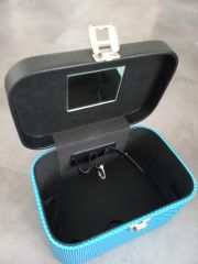 DUP kosmetický kufřík modrý puntík