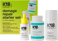 K 18 Damage Repair Starter Set - Detox šampon 53 ml + K18 maska 50 ml + olej 10 ml Dárková sada