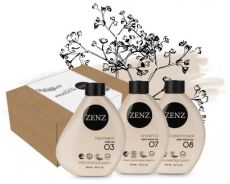 Zenz Organic Deep Wood Set - Šampon No.07 250 ml + kondicionér No.08 250 ml + vlasová kúra No.03 250 ml Dárková sada