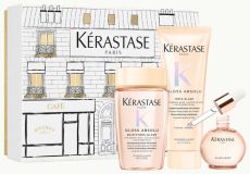 Kérastase Gloss Absolu Trio Vánoční Set - Šampon 80 ml + péče 75 ml + olej 45 ml Dárková sada