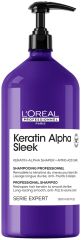 L´oréal Professionnel Keratin Alpha Sleek Shampoo - Uhlazující šampon 1500 ml