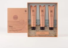 Björk Sol After-Sun Hair Ritual Travel Set - Ochranný krém 75 ml + hydratační šampon 75 ml + hydratační maska 75 ml Dárková sada