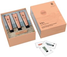 Björk Sol After-Sun Hair Ritual Travel Set - Ochranný krém 75 ml + hydratační šampon 75 ml + hydratační maska 75 ml Dárková sada
