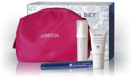 Ainhoa Oxygen Refreshing Set - Okysličující krém 50ml + Sérum 30ml + Precision expression lines 3ml Dárková sada