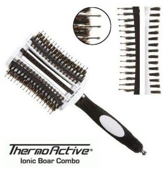 Olivia Garden Thermo Active Ionic Boar Combo - Keramický kartáč 65 mm