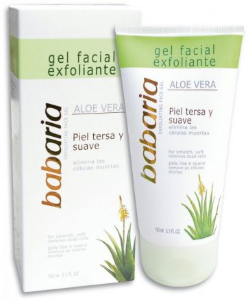 Babaria Aloe Vera Cleansing Facial Gel - Exfoliační obličejvý gel 150 ml