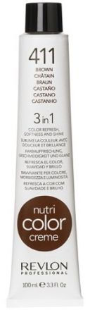Revlon Professional Nutri Color Cream - Barevná hydratační maska č. 411 hnědá 100ml