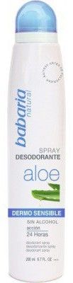 Babaria Aloe Vera Dermo Deodorant Spray - Deodorant bez alkoholu 24H 200 ml