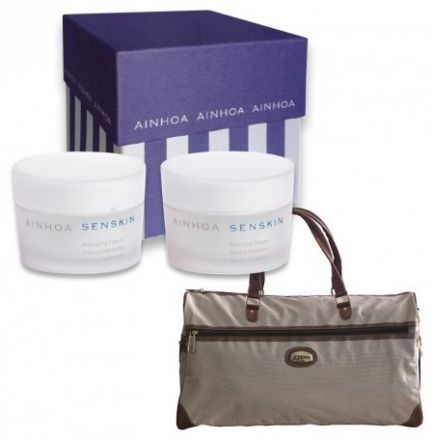 Ainhoa Senskin Vánoční balíček č.21 - Hydratační krém 50ml + Výživný krém 50ml + Cestovní taška Dárková sada