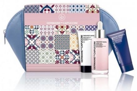 Germaine de Capuccini Timexpert White Sada Specialists - Rozjasňující sérum Power Light 50ml + Rozjasňující anti-agingový krém 30ml + Pěnový peeling 30ml + Neceser Dárková sada