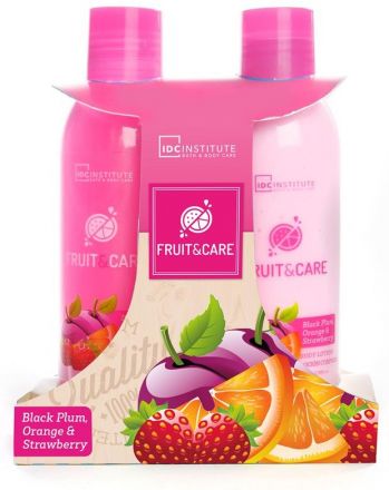 Aquarius Duo Set Pink - Sprchový gel 180ml + Tělové mléko 180ml Dárková sada