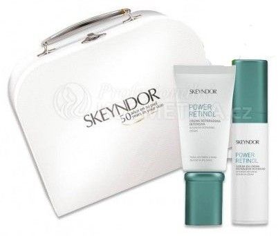 Skeyndor Power Retinol Vánoční sada mastná pleť - Reparační emulze 50ml + Reparační sérum 30ml + Kosmetický kufřík Dárková sada