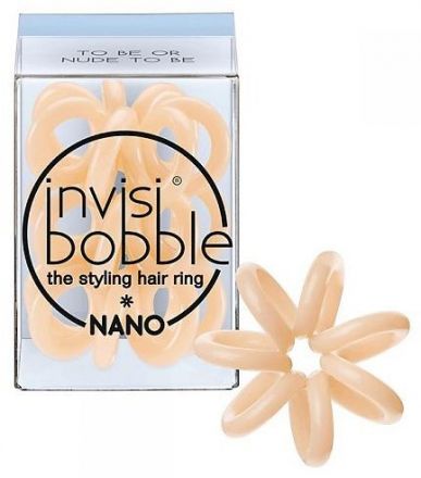 Invisibobble Nano To Be or Nude to - Mini gumička do vlasů béžová 3ks
