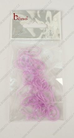 Sada silikonových gumiček fialová 50ks