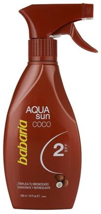 Babaria AQUA Sun Coco opalovací mléko na vlasy a pokožku s kokosem SPF2 300 ml
