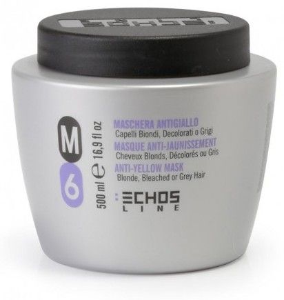 Echosline Anti-Yellow Mask M6 - Maska proti žloutnutí vlasů 500 ml