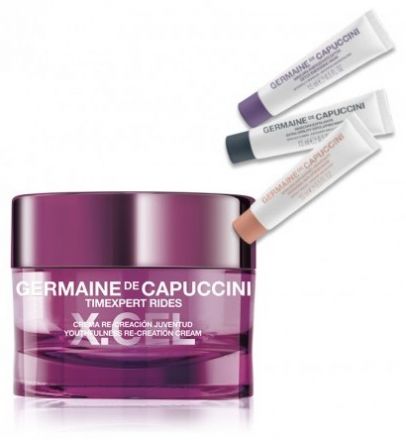 Germaine de Capuccini Timexpert Rides X.Cel Victorian Set - Krém pro korekci hlubokých vrásek 50ml + Custom masky 3x15ml Dárková sada