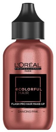 L´oréal Professionnel Colorful Hair Flash Pro Hair Make-up Dancing Pink - Měděný vlasový make-up 60 ml