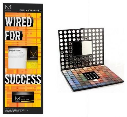 Paul Mitchell Wired For Success Holiday Deluxe Gift Set - Šampon 250 ml + Stylingový krém 85 g + tvarovací pasta 75 ml + oční stíny Dárková sada