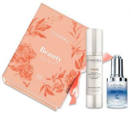 Casmara Luxury Beauty Secrets - Hydratační krém Luxury 30 ml + koncetrát Night Cure 15 ml Dárková sada