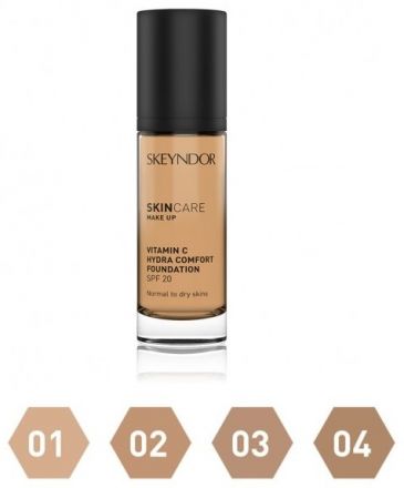 Skeyndor SkinCare Vitamin C Hydra Comfort Foundation Make-up - Hydratační make-up s Vitamínem C č.4 30ml