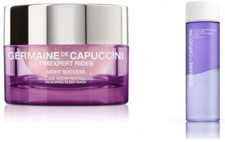 Germaine de Capuccini Timexpert Rides - Noční maska 30 ml + dvoufázový odličovač 125 ml Dárková sada