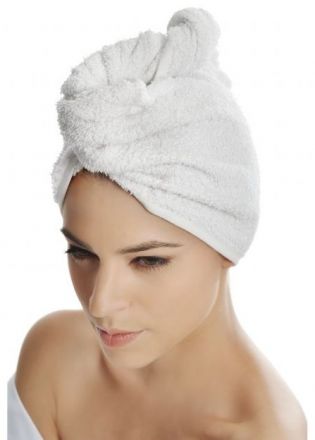 Labor Pro Bavlnění turban na zábaly bílá 1 ks větší