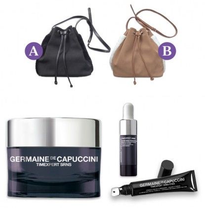 Germaine de Capuccini Timexpert SRNS Vánoční Sada - Regenerační krém 50 ml + oční krém 15 ml + noční reparační sérum 15 ml + kabelka Dárková sada