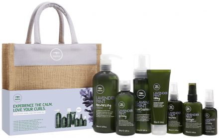 Paul Mitchell Tea Tree Lavender mint Stylist Kit - Nepěnivý kondicionér 500 ml + péče o kudrny 100 ml + olej 50 ml + hydratační krém 100 ml + gel na vlny 200 ml + péče o vlny 200 ml + vyživující mléko 100 ml Dárková sada