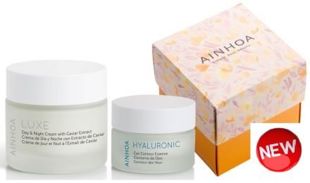 Ainhoa Luxe sada - Denní a noční krém 50 ml + oční krém hyaluronic 15 ml Dárková sada