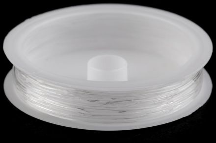 Pruženka/gumička kulatá Ø1mm/4,5m-5m Transparent