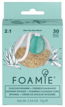 Foamie Shower Sponge Aloe Vera Much - Houbička na mytí 2 v 1 72 g