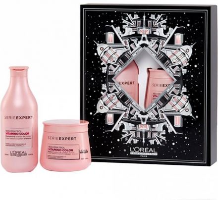 L´oréal Professionnel Vitamino Color Resveratrol Vánoční sada - Šampon 300 ml + maska 250 ml Dárková sada