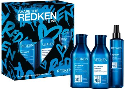 Redken Extreme Vánoční sada - šampon 300 ml + kondicionér 300 ml + Anti-Snap péče 250 ml Dárková sada