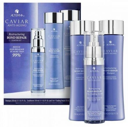 Alterna Caviar Bond Repair Styling Kit - Šampon 250 ml + kondicionér 250 ml + sérum 50 ml Dárková sada