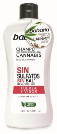 Babaria Cannabis Seed Oil Shampoo - Šampon pro silné vlasy 400 ml