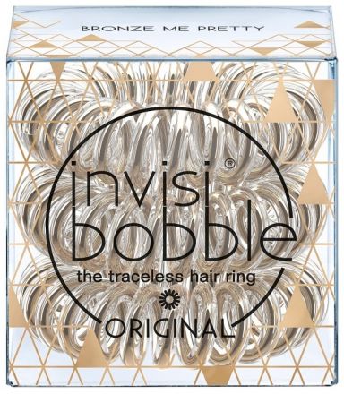 Invisibobble ORIGINAL Bronze Me Pretty - Gumička do vlasů zlatá 3 ks
