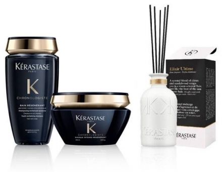 Kérastase Chronologiste Set - Šampon 250ml + Maska 200ml + Bytová vůně Dárková sada