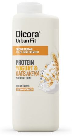 Dicora Urban Fit Shower Gel Protein Yogurt and Oats Avena - Sprchový gel jogurt a oves 400 ml