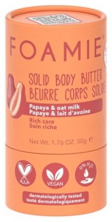 Foamie Solid Body Butter Oat to Be Smooth - Zklidňující péče s bohatým bambuckým máslem 50 g