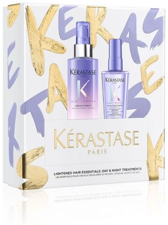 Kérastase Blond Absolu Vánoční sada - Noční sérum 90 ml + vlasový olej 50 ml Dárková sada