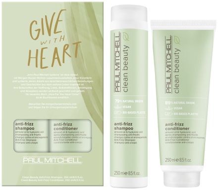 Paul Mitchell Clean Beauty Anti-frizz Duo Sada - Šampon 250 ml + kondicionér 250 ml Dárková sada