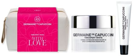 Germaine de Capuccini Timexpert White Valentin Set - Korekční krém na skvrny SPF20 50 ml + sérum 15 ml Dárková sada