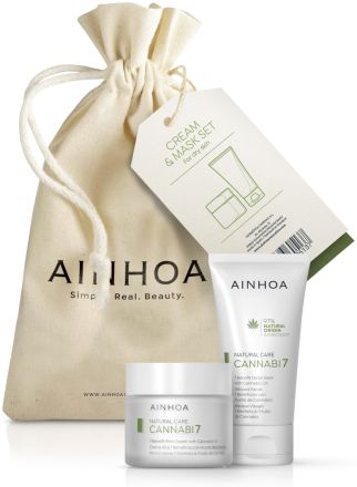 Ainhoa Purity Set - Seboregulační krém 50 ml + čistící pleťová maska 50 ml Dárková sada