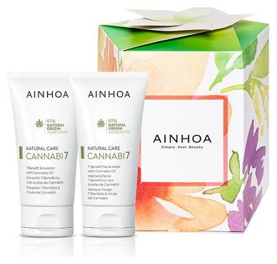 Ainhoa Cannabi7 Smíšená Pleť Set - Pleťová emulze 50 ml + pleťová maska 50 ml Dárková sada